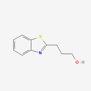 molecular formula C10H11NOS B1626976 3-(1,3-苯并噻唑-2-基)丙醇 CAS No. 3973-09-9