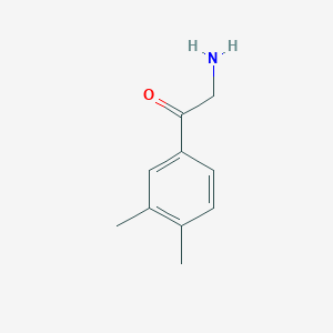 molecular formula C10H13NO B1626987 2-Amino-1-(3,4-dimethylphenyl)ethanone CAS No. 90874-60-5