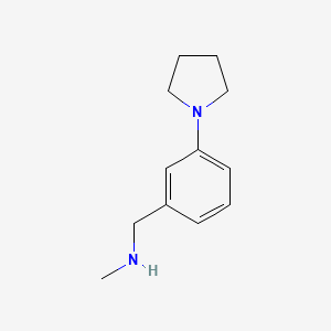 molecular formula C12H18N2 B1627004 N-甲基-N-(3-吡咯烷-1-基苄基)胺 CAS No. 828242-07-5