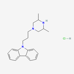 molecular formula C21H28ClN3 B1627009 9-[3-(3,5-Dimethyl-1-piperazinyl)propyl]carbazole hydrochloride CAS No. 75859-05-1