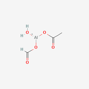 B1627012 Aluminum, (acetato-kappaO)(formato-kappaO)hydroxy- CAS No. 34202-30-7