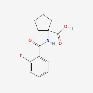 1-(2-Fluorobenzamido)cyclopentanecarboxylic acid