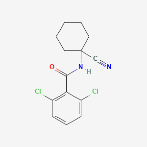 2,6-dichloro-N-(1-cyanocyclohexyl)benzamide