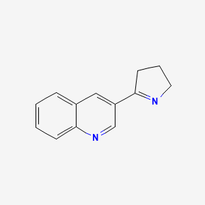molecular formula C13H12N2 B1627017 3-(3,4-dihydro-2H-pyrrol-5-yl)quinoline CAS No. 916572-56-0