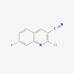 molecular formula C10H4ClFN2 B1627023 2-Chloro-7-fluoroquinoline-3-carbonitrile CAS No. 948291-81-4