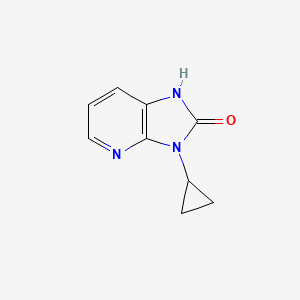 molecular formula C9H9N3O B1627031 3-环丙基-1,3-二氢-咪唑并[4,5-b]吡啶-2-酮 CAS No. 380605-23-2