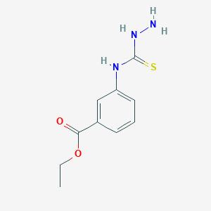 B1627034 Ethyl 3-[(hydrazinothioxomethyl)amino]benzoate CAS No. 850350-00-4