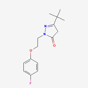 molecular formula C15H19FN2O2 B1627036 3-tert-Butyl-1-(2-(4-fluorophenoxy)ethyl)-1H-pyrazol-5(4H)-one CAS No. 864685-46-1