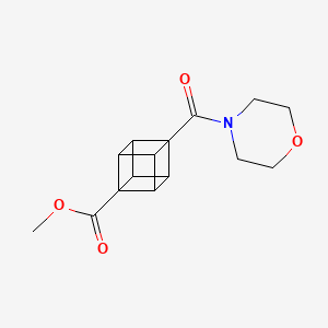 molecular formula C15H17NO4 B1627038 4-(吗啉羰基)立方烷甲酯 CAS No. 883554-73-2