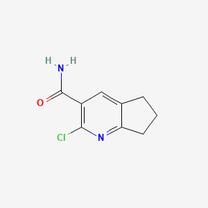 B1627051 2-Chloro-6,7-dihydro-5h-cyclopenta[b]pyridine-3-carboxamide CAS No. 183871-87-6