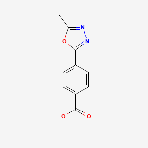molecular formula C11H10N2O3 B1627055 4-(5-甲基-1,3,4-恶二唑-2-基)苯甲酸甲酯 CAS No. 201050-72-8