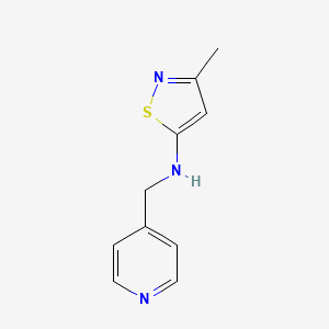 molecular formula C10H11N3S B1627073 3-Methyl-N-[(pyridin-4-yl)methyl]-1,2-thiazol-5-amine CAS No. 864684-75-3