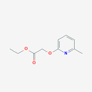 molecular formula C10H13NO3 B1627076 (6-Methyl-pyridin-2-yloxy)-acetic acid ethyl ester CAS No. 91012-57-6