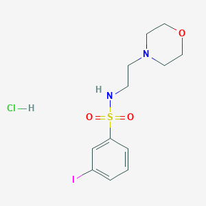 molecular formula C12H18ClIN2O3S B1627077 3-IODO-N-(2-MORPHOLIN-4-YL-ETHYL)-BENZENESULFONAMIDE HYDROCHLORIDE CAS No. 864759-45-5