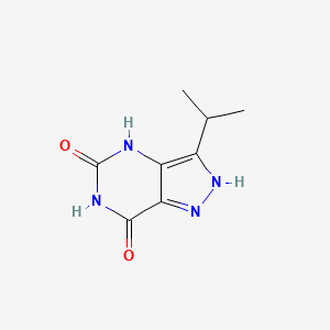 molecular formula C8H10N4O2 B1627080 3-(Propan-2-yl)-2H-pyrazolo[4,3-d]pyrimidine-5,7(4H,6H)-dione CAS No. 607729-10-2