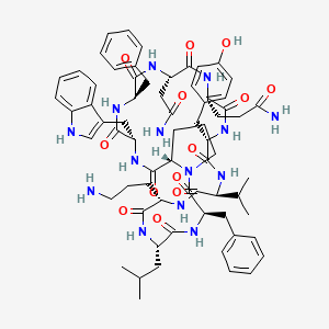 molecular formula C68H88N14O13 B1627085 Tyrocidine B CAS No. 865-28-1