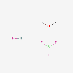 molecular formula C2H7BF4O B1627088 Methoxymethane;trifluoroborane;hydrofluoride CAS No. 67969-83-9