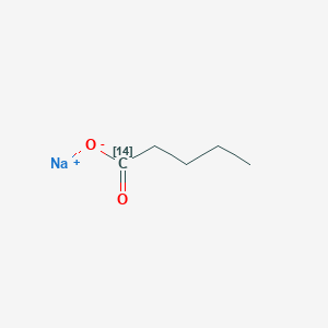 molecular formula C5H9NaO2 B1627089 Sodium;(114C)pentanoate CAS No. 80143-66-4