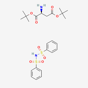 molecular formula C24H34N2O8S2 B1627090 L-Aspartic acid di-tert-butyl ester dibenzenesulfimide salt CAS No. 70534-48-4