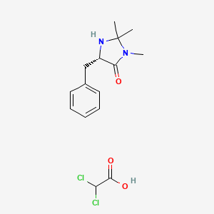 molecular formula C15H20Cl2N2O3 B1627111 (5S)-(-)-2,2,3-三甲基-5-苄基-4-咪唑烷酮二氯乙酸 CAS No. 345358-20-5