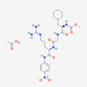 molecular formula C27H42N8O9 B1627135 Pefachrome(R) fxa* CAS No. 80895-10-9
