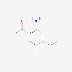 molecular formula C10H12ClNO B1627138 Ethanone, 1-(2-amino-5-chloro-4-ethylphenyl)- CAS No. 937816-93-8