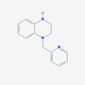 molecular formula C14H15N3 B1627145 1-[(Pyridin-2-yl)methyl]-1,2,3,4-tetrahydroquinoxaline CAS No. 939760-24-4
