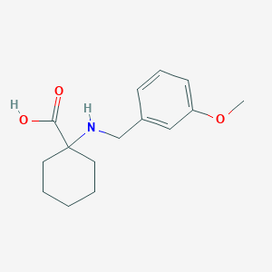 molecular formula C15H21NO3 B1627147 1-{[(3-Methoxyphenyl)methyl]amino}cyclohexane-1-carboxylic acid CAS No. 939760-95-9