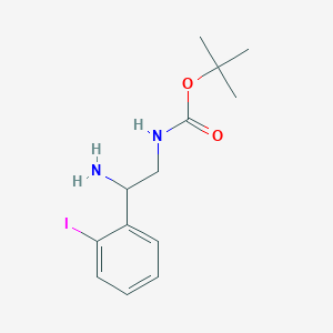 molecular formula C13H19IN2O2 B1627158 tert-Butyl [2-amino-2-(2-iodophenyl)ethyl]carbamate CAS No. 939760-47-1