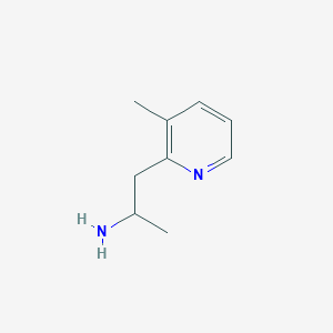 molecular formula C9H14N2 B1627163 1-(3-甲基吡啶-2-基)丙烷-2-胺 CAS No. 91054-51-2