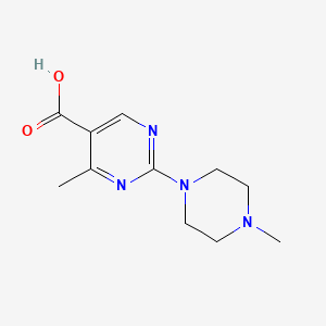 molecular formula C11H16N4O2 B1627165 4-Methyl-2-(4-methylpiperazin-1-yl)pyrimidine-5-carboxylic acid CAS No. 924834-88-8