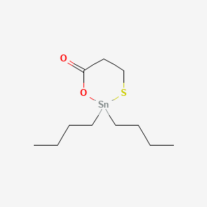 molecular formula C11H22O2SSn B1627167 Dibutyltin mercaptopropionate CAS No. 78-06-8