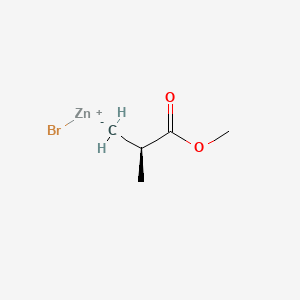 molecular formula C5H9BrO2Zn B1627168 (R)-(+)-3-Methoxy-2-methyl-3-oxopropylzinc bromide solution CAS No. 343338-26-1