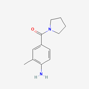 molecular formula C12H16N2O B1627177 2-Methyl-4-(1-pyrrolidinylcarbonyl)aniline CAS No. 926188-33-2