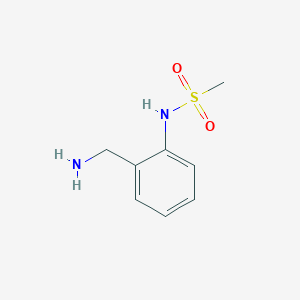 molecular formula C8H12N2O2S B1627179 N-[2-(aminomethyl)phenyl]Methanesulfonamide CAS No. 515153-84-1