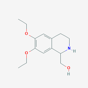 molecular formula C14H21NO3 B1627182 (6,7-Diethoxy-1,2,3,4-tetrahydro-isoquinolin-1-yl)-methanol CAS No. 955287-46-4