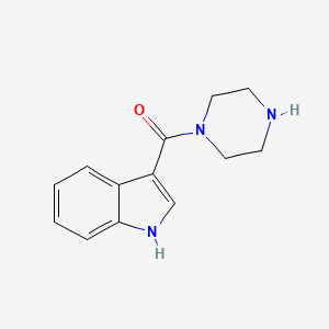 molecular formula C13H15N3O B1627186 (1H-indol-3-yl)(piperazin-1-yl)methanone CAS No. 610802-16-9