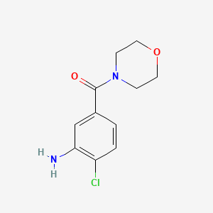 molecular formula C11H13ClN2O2 B1627188 2-氯-5-(吗啉-4-基甲酰)苯胺 CAS No. 915920-83-1