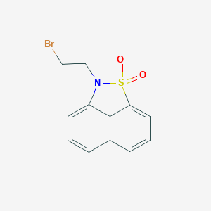 molecular formula C12H10BrNO2S B162719 2-(2-溴乙基)-2H-萘并[1,8-cd]异噻唑 1,1-二氧化物 CAS No. 131729-17-4