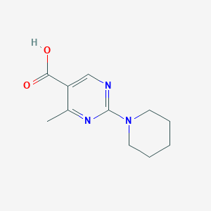 molecular formula C11H15N3O2 B1627192 4-Methyl-2-(piperidin-1-yl)pyrimidine-5-carboxylic acid CAS No. 924872-01-5