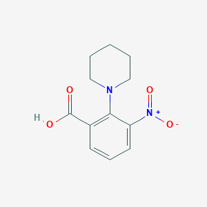 molecular formula C12H14N2O4 B1627194 3-Nitro-2-(piperidin-1-yl)benzoic acid CAS No. 893611-92-2