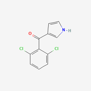 molecular formula C11H7Cl2NO B1627195 2,6-Dichlorophenyl-(1H-pyrrol-3-YL)methanone CAS No. 893612-69-6
