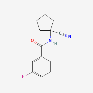 molecular formula C13H13FN2O B1627197 N-(1-cyanocyclopentyl)-3-fluorobenzamide CAS No. 912770-81-1