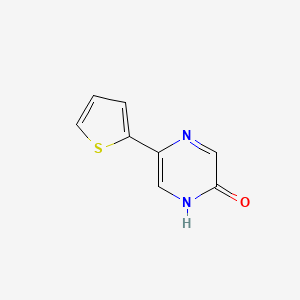 molecular formula C8H6N2OS B1627198 5-Thiophen-2-yl-1H-pyrazin-2-one CAS No. 912771-42-7