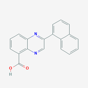 molecular formula C19H12N2O2 B1627202 2-(Naphthalen-1-yl)quinoxaline-5-carboxylic acid CAS No. 904818-39-9