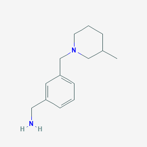 molecular formula C14H22N2 B1627208 1-(3-[(3-Methylpiperidin-1-YL)methyl]phenyl)methanamine CAS No. 864685-03-0