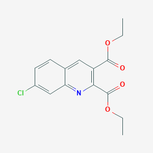 molecular formula C15H14ClNO4 B1627211 7-Chloroquinoline-2,3-dicarboxylic acid diethyl ester CAS No. 892874-55-4