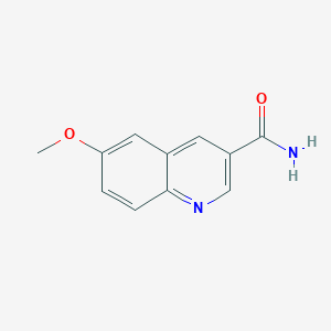 molecular formula C11H10N2O2 B1627213 6-甲氧基喹啉-3-甲酰胺 CAS No. 71083-30-2