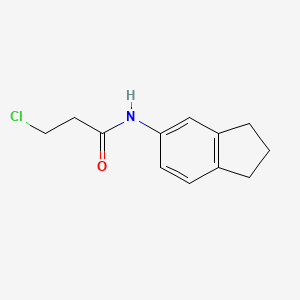 molecular formula C12H14ClNO B1627214 3-chloro-N-(2,3-dihydro-1H-inden-5-yl)propanamide CAS No. 908494-47-3