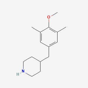 molecular formula C15H23NO B1627217 4-(4-Methoxy-3,5-dimethyl-benzyl)-piperidine CAS No. 955314-89-3